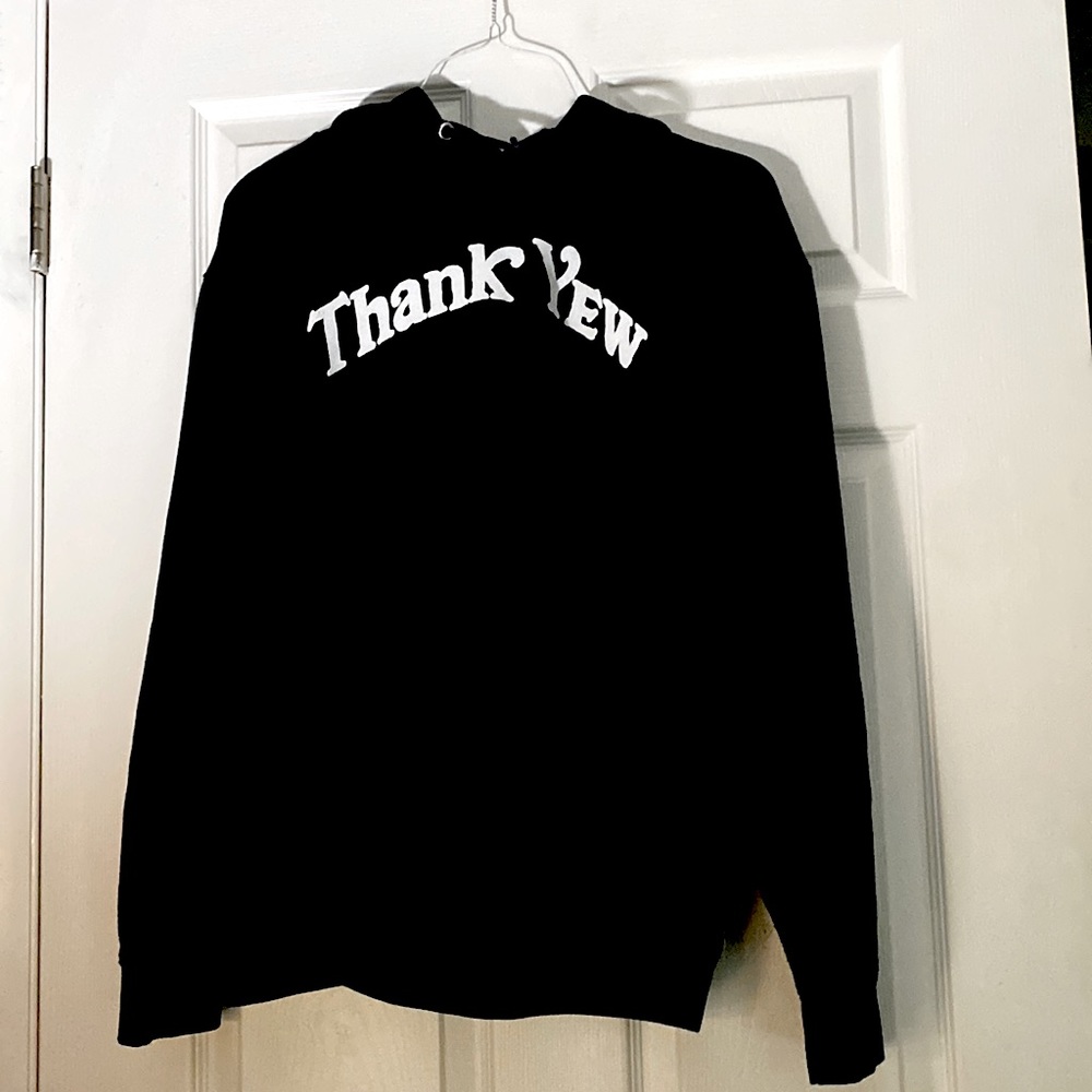 L Thank yew Hoodie Never worn before